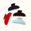 Acetate Hair Claw Clip Women Simple Solid Color Everyday Stylish Half Updo Shark