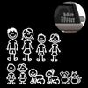 Cartoon Familienauto-Aufkleber - Meine Familie