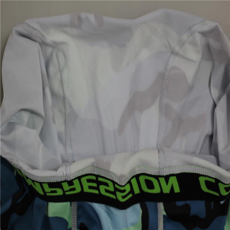 Kamuflażowe spodnie fitness Męskie spodnie sportowe ze stretchem Rajstopy treningowe do biegania na rowerze do koszykówki