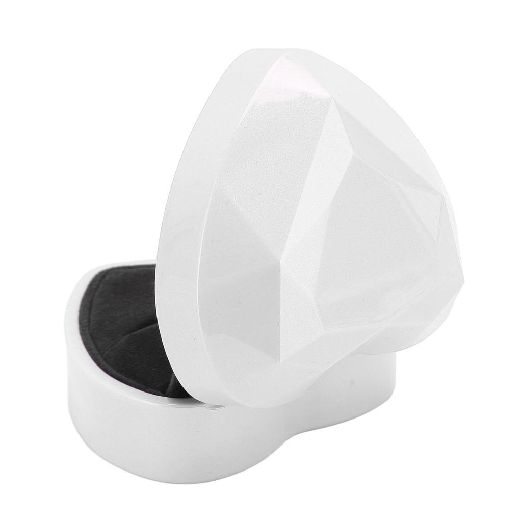 LED Heart Shaped Ring Box Light Luxury Elegant Innovative Engagement Ring Box for Proposal Wedding Birthday Valentine