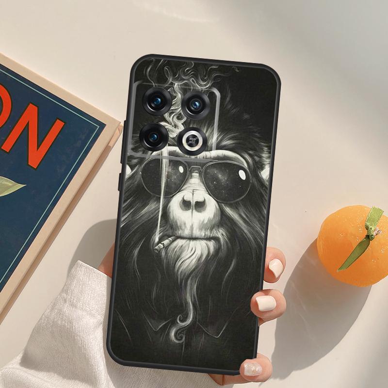 Cartoon Monkey Case For OnePlus 15 13 12 11 13R 12R 10T 8T 13T OnePlus Nord 5 CE 3 2 4 Lite N20 N30 Cover