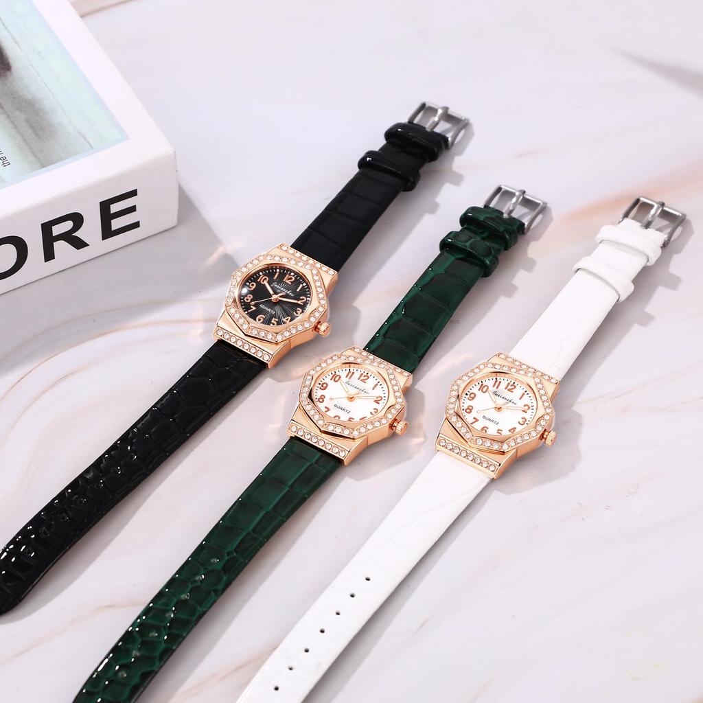 Analoge Leder-Quarzuhr für Damen, wasserdicht, niedlich und stilvoll, mit Lederarmband, modische Uhr für Damen, perfektes Geschenk für den Tag, Damenuhranzeige, -