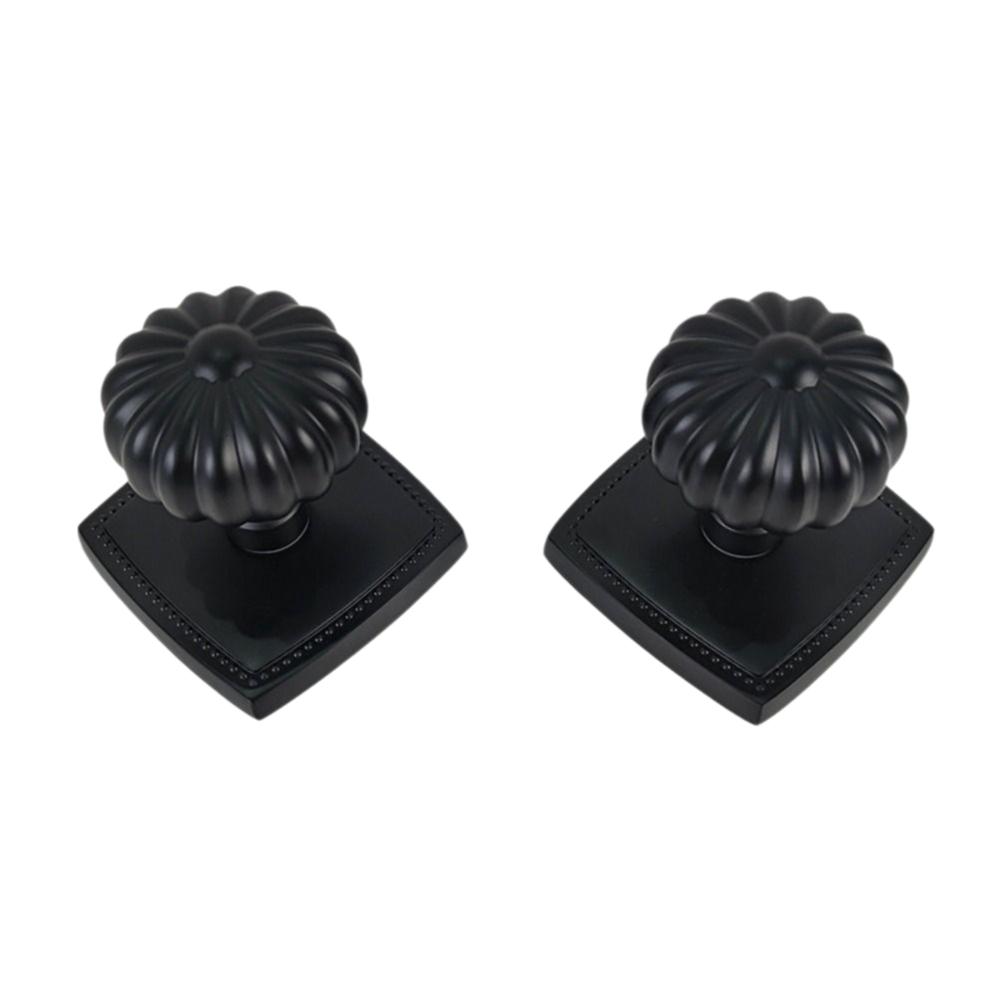 Solid Wood Zinc Alloy Invisible Door Lock Single Tongue Magnetic Double-sided Lock Pumpkin Shape Brass Spherical Lock Indoor