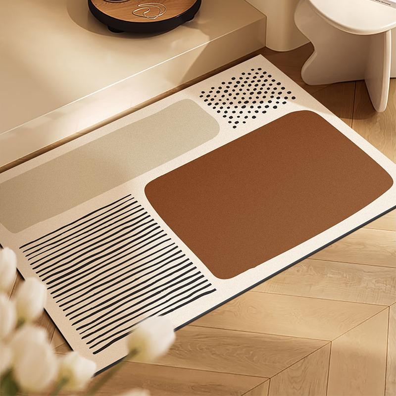 

Коврик для ванной комнаты Коврики для туалетной двери Впитывающий Быстросохнущий Коврик для дома Душевая комната Диатомовая грязь Мягкий Коврик Ковры для украшения дома 45x75cm