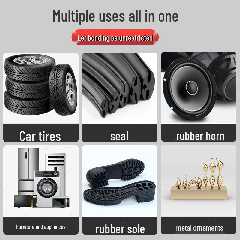 480 Rubber-Reinforced Super Glue for Metal, Plastic, Wood, PVC, Nylon - Fast-Drying Sealant for Car Doors and Windows.
