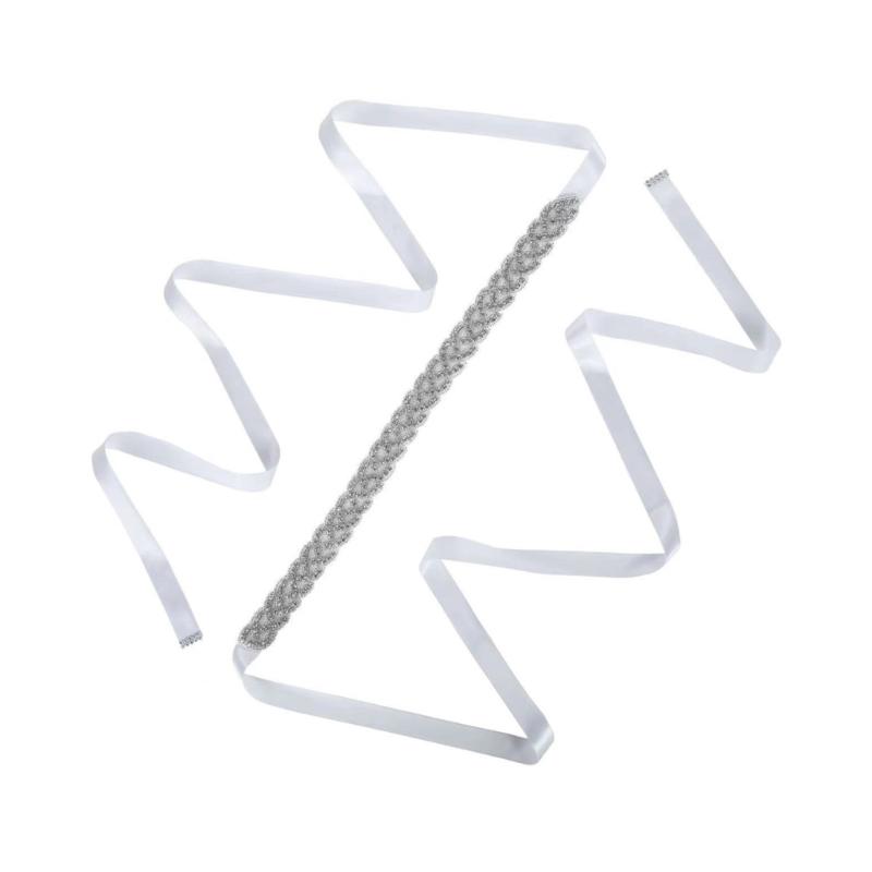 

Crystal Bridal Belt Light weight Rhinestones Waist Belt Sash Wedding Waistband for Wedding Dress and Event