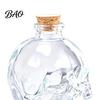 Bottiglia per la Conservazione del Bourbon Decanter da Whiskey a Forma di Teschio, Vetro 3D per Liquori con Tappo, Dispenser da Vino Originale per Home Bar, Regalo Gotico Unico per Uomini Versamento Fluido