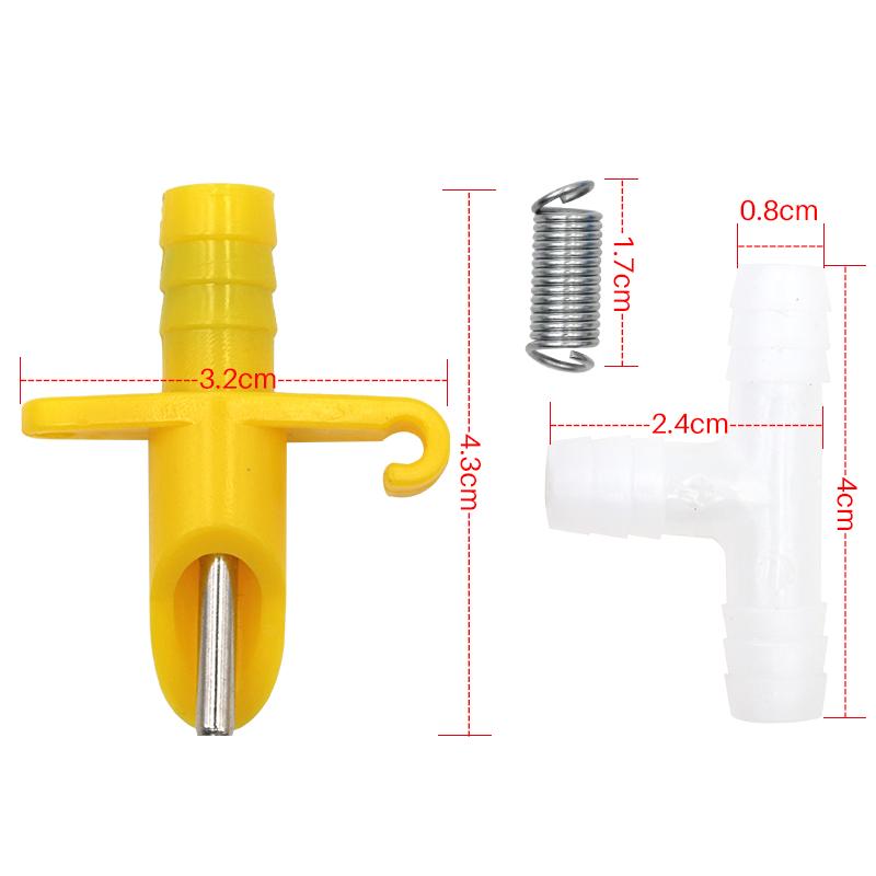 10/15/20Pcs Rabbit Automatic Nipple Water Feeder for Rodents Waterer Rabbit Nipple Drinking Tools Nipple Drinkers for Rabbits