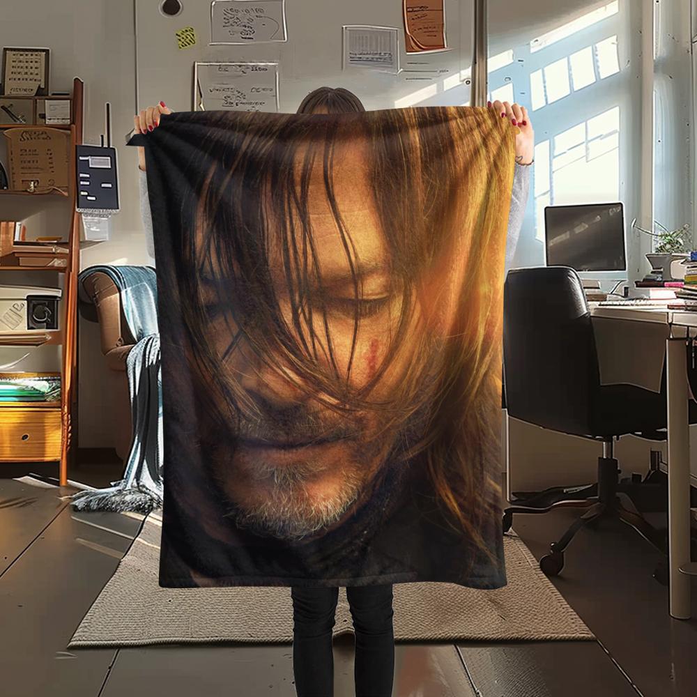 1PC THE WALKING DEAD Print Flannel Blanket, High quality Comfortable for All Seasons, Home Decor, Warmth and Comfort, Perfect for Christmas Gifts215