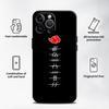 Case for iPhone 15 16 14 Plus XS Max 13 12 11 17 Pro Max 7 8 17Air XR Black Soft Phone Cover Cartoon Akatsuki Logo