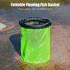 25cm/35cm Baits Storage Cage for Keep Live Fish Portable Bucket Floating Fishing Basket Fishing Net Holder Foldable