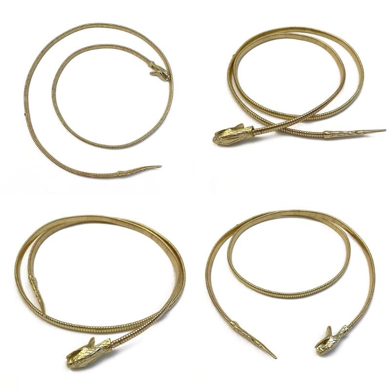 Bendable Snake Body Chain for Women Adjustable Punk Snake Belly Chain Flexible Multi-Purpose Bracelet Necklace Jewelry