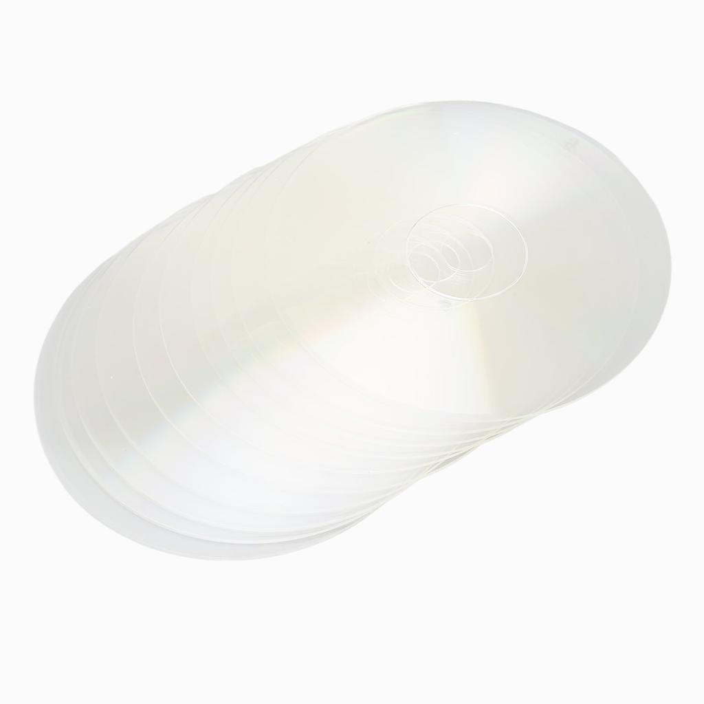 10Pcs Clear CDs Aesthetic Polishing Wall Painting CDs for DIY Crafts Wall Room Party Decor