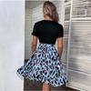 Καλοκαιρινό Γυναικείο Φόρεμα με λουρί με στάμπα με λεοπάρ