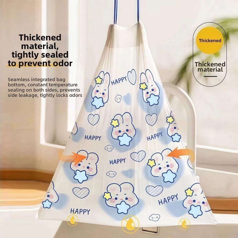 Large Capacity Drawstring Garbage Bag Thickened Portable Garbage Bags  Household Items