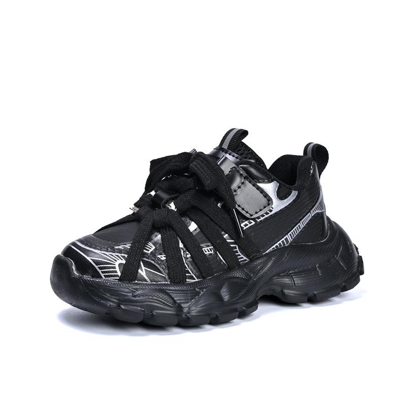 Children's shoes 2025 spring and autumn new girls' dad shoes spider-man breathable mesh running shoes boys' sports shoes