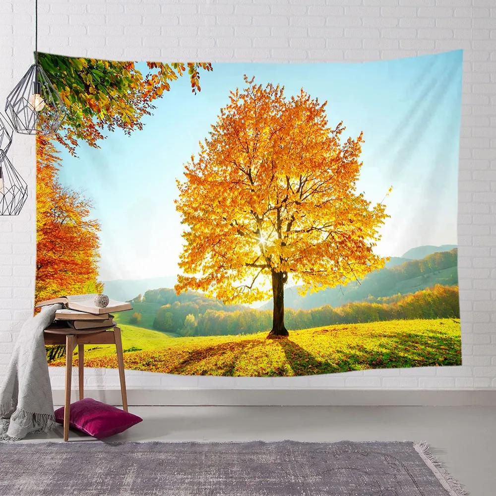 

Magnificent Landscape Tapestry Background Cloth Bedroom Living Room Home Tapestry Wall Decoration Mountain Lake Cloud Pattern 74x94cm(29x37in)
