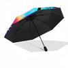 1pc StainedGlass Landscape Automatic Open/Close Umbrella with Folding Feature Compact Travel Umbrella, Lightweight Design, for Commuting129