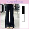 Womens High Waist Fleecelined Wide Leg Pants With Polyester Fabric For Casual Wear
