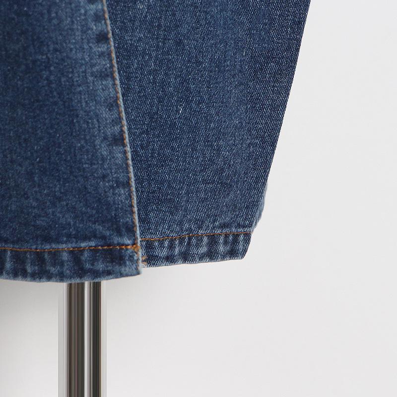 2025 Summer Street Style Denim Skirt: Women's Long Skirt with Unique Personality and Big Pocket Design