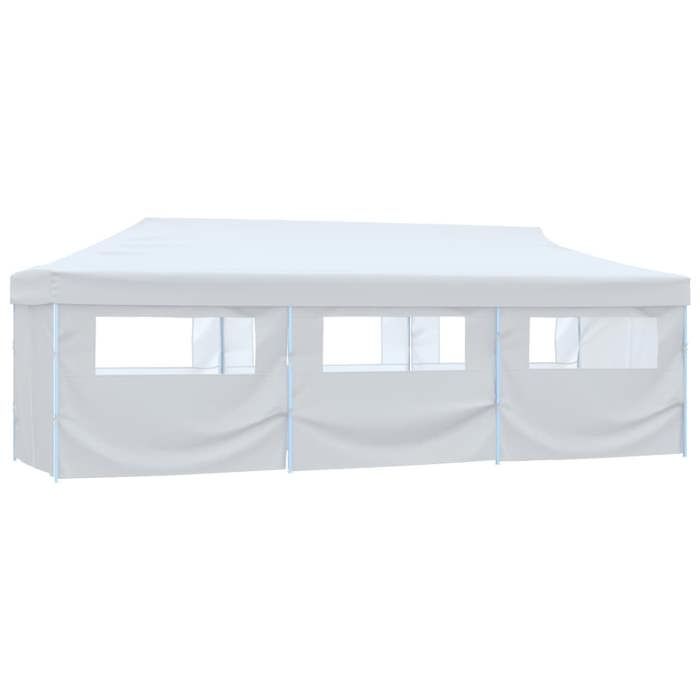 Tente de réception - vidaXL - 3 x 9 m - 8 parois - Résistante aux UV - Pliable et autoportante