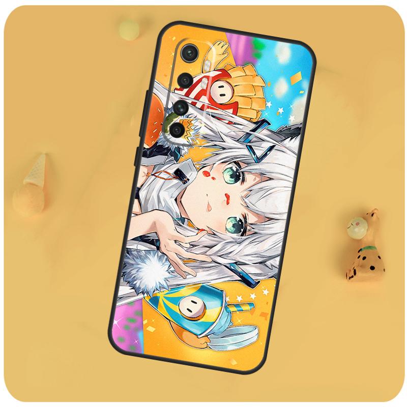 Shirakami Fubuki Hololive Cover For Xiaomi 15 13 14 Ultra 11T 12T 13T 14T Pro POCO X7 X6 Pro X3 X5 F5 F6 M6 Pro Case