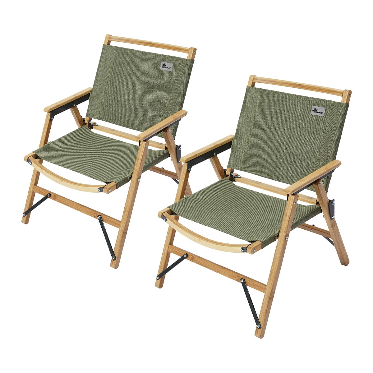 

Outdoor Low Low Style Folding Set of 2 Chair, Chair, Camping, Chair, Chair, (Olive) оливковый
