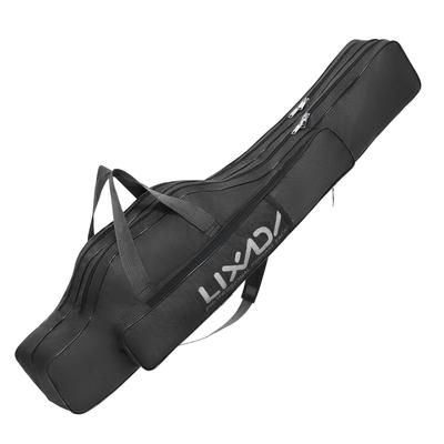 Lixada 100cm Portable Foldable Fishing Rod Case, Fishing Rod and Reel Storage Bag, Fishing Gear Organizer, Rod Case