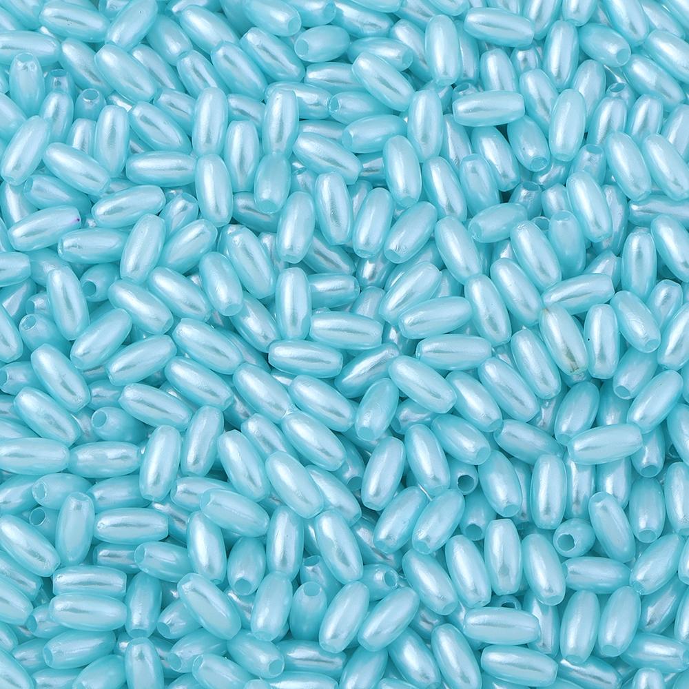100-200 Stück Wassertropfenform ABS Imitation Perlen Bunt Oval Reis Lose Perlen Für DIY Schmuckherstellung Armband Halskette
