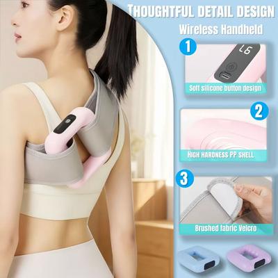 Electric Body Fascia Ring Fitness Massage Ring Vibration Shaping Massager for Abdominal, Abdominal, and Waist Deep Tissue Massag