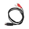 Flexible DIN 7PIN Male To 2RCA Male Cable Double Shielding Audio Cable  Audio Equipment Output