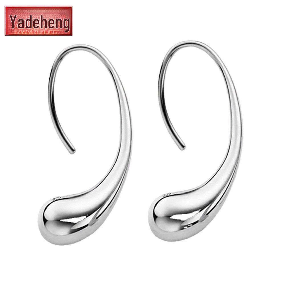 

Трендовые серебряные серьги-капли — японская, корейская, европейская и американская мода