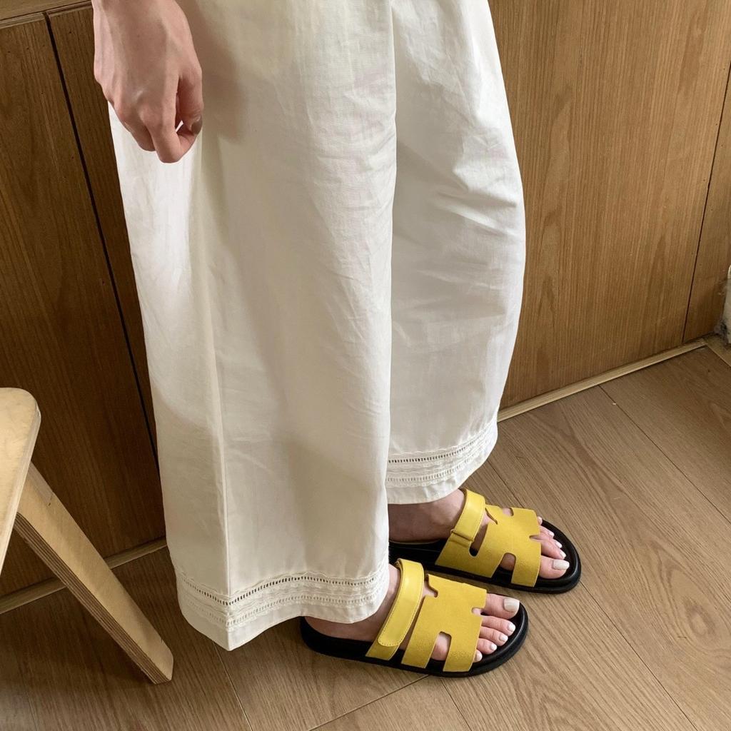Känslan av att trampa i skit tjock sula kardborreband läder andra farfar tofflor dam sommar slapp stil inte trötta fötter vardagliga strand sandaler