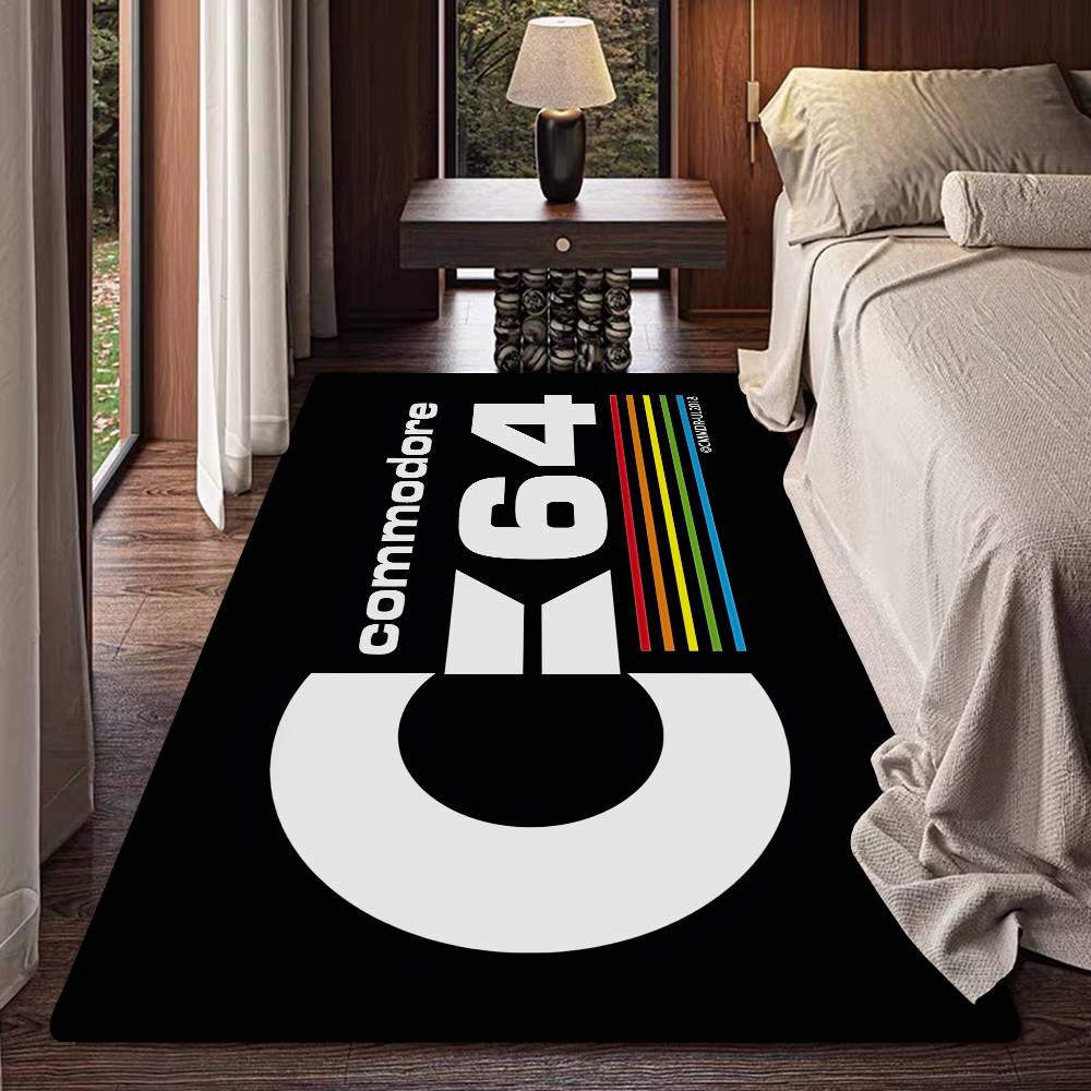 

C-Commodore 64 Logo Hallway Carpet Washable Non-Slip Living Room Sofa Chairs Area Mat Kitchen Doormat Area Rug 40x60cm