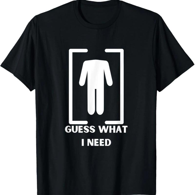 Funny Guess What I Need Men s Tee, Black Cotton Humorous Graphic Tee XS чёрный