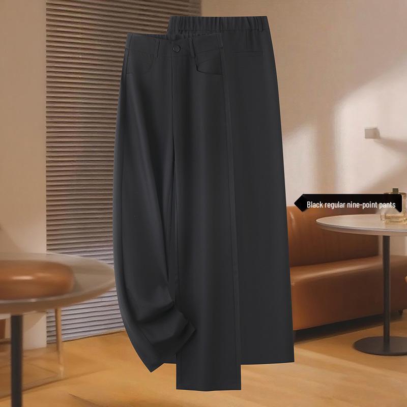 

Women s Wool Wide-Leg Pants - Autumn/Winter 2025 Fashion, Plus Velvet, Thickened, Loose, Slimming & Stylish 4XL