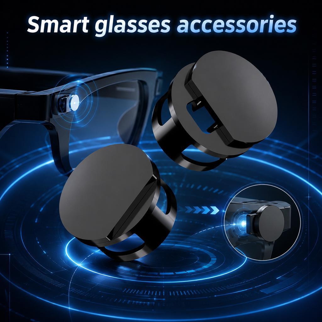 Lightweight LED Light Blocking Covers for Smart Glasses Compatible with Meta Glasses Two Pack Easy Design