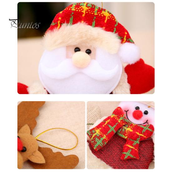 Hängendes Ornament, superweich, bezauberndes Aussehen, Lanyard-Design, fusselfrei, lichtbeständig, dekoratives Tuch, kleiner Anhänger, Plüschpuppe, Weihnachtsbaumdekoration