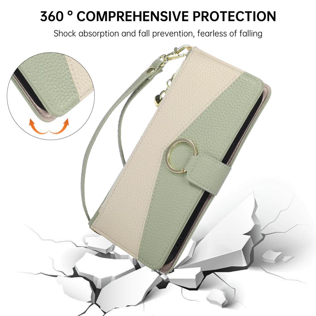 Luxury PU Leather Magnetic Flip Wallet Case for Moto G40 G24 G043 E14 G06 Power Multiple Colors with Lanyard Card Holder Cove