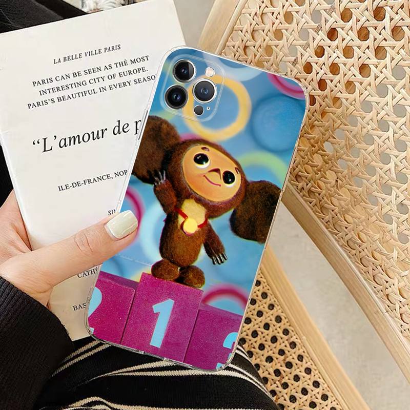 

Cheburashka Phone Case Silicone Soft for iphone 14 13 12 11 Pro Mini XS MAX 8 7 6 Plus X XS XR Cover iphone 7 or 8