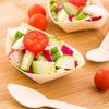 Bamboo Wood Boats Disposable Dinner Party Snack Food Canape Catering - 17x8cm
