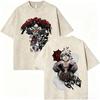 Camisetas Vintage Lavadas De Anime Gachiakuta Rudo Zanka Enjin Para Hombre Y Mujer, Camiseta Manga Oversize De Manga Cor17