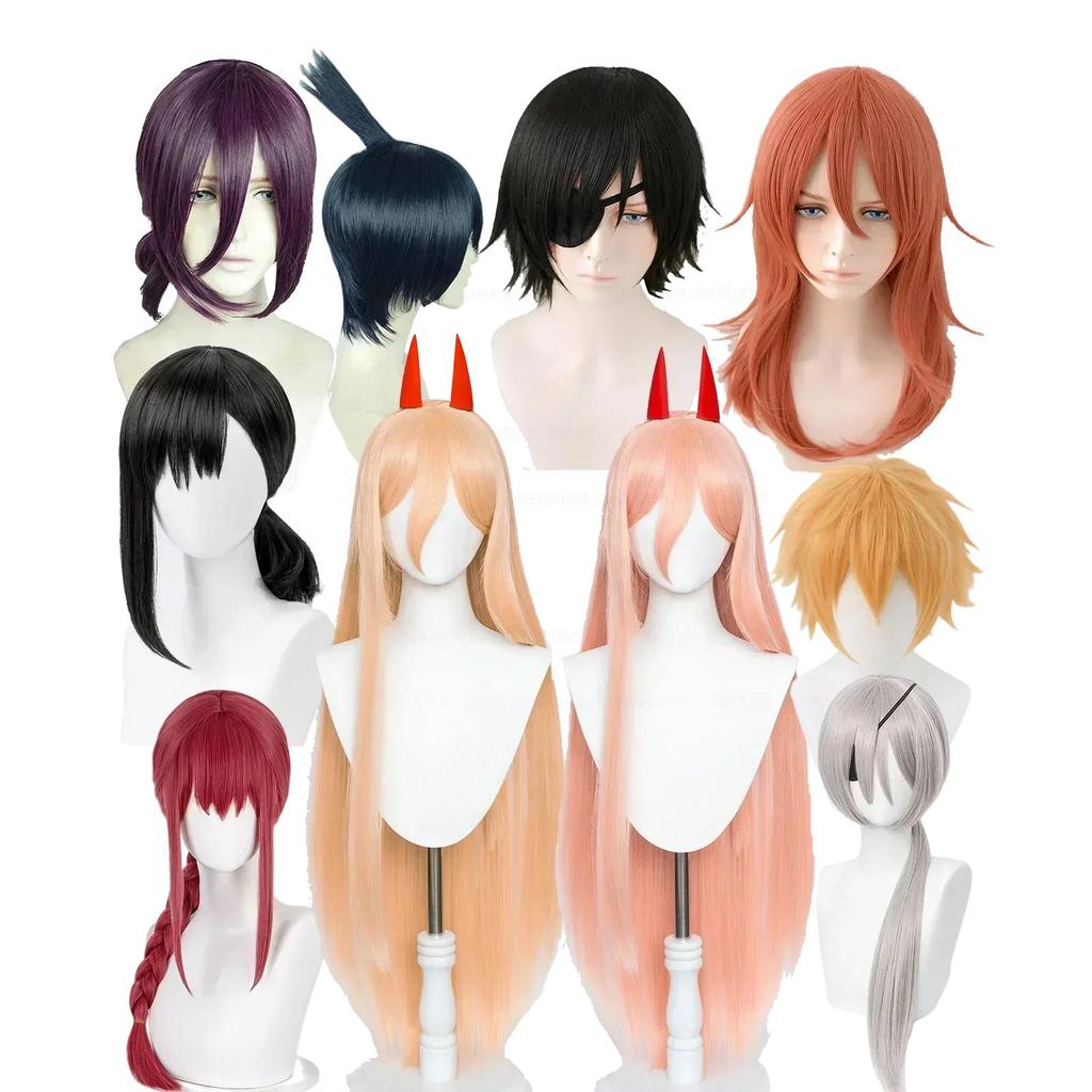 Anime Chainsaw Man Cosplay synthetic Wigs Reze Angel Devil Quanxi Makima Power Hayakawa Aki Denji Heat Resistant Hair Wigs