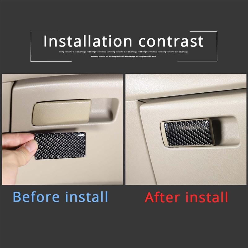 Soft Carbon Fiber Car Co-pilot Glove Box Switch Sticker Suitable for Honda Odyssey RB1/RB2/RB3 2009-2014