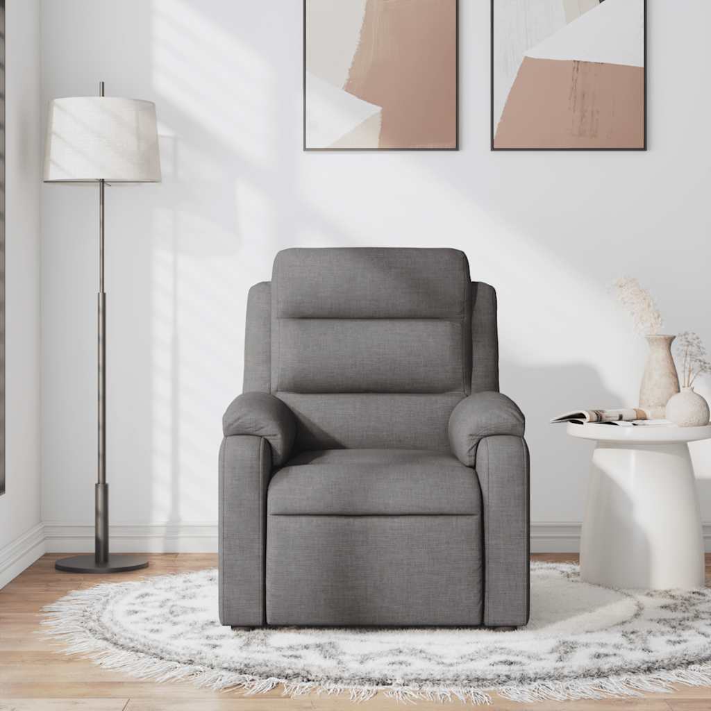 Massage Chair Dark Gray Fabric