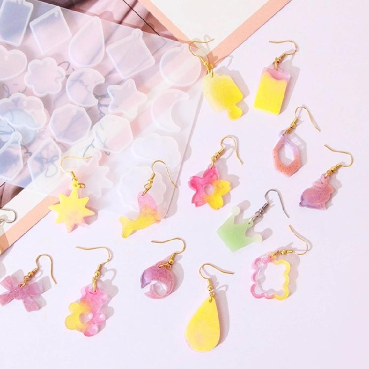 Silicone Mold Kit for Artistic Earrings Ear Pendant Silicone Molds Epoxy Mould