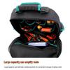 Multifunctional Double Shoulder Tool Backpack, Wear-Resistant Canvas, Large Capacity, Portable Electrician's Repair Bag