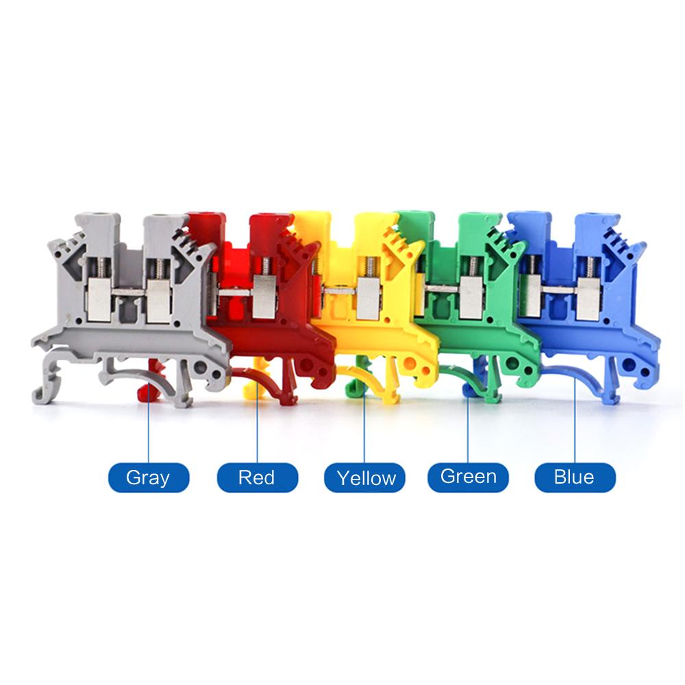 10PCS UK-2.5B Din Rail Terminal Block Wire Universal Class Screw Terminal Block Strips Connector