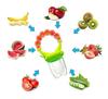 Baby Fruit Rattle Nibbler – Soft Silicone Fruit Feeder with Built-in Rattle Handle