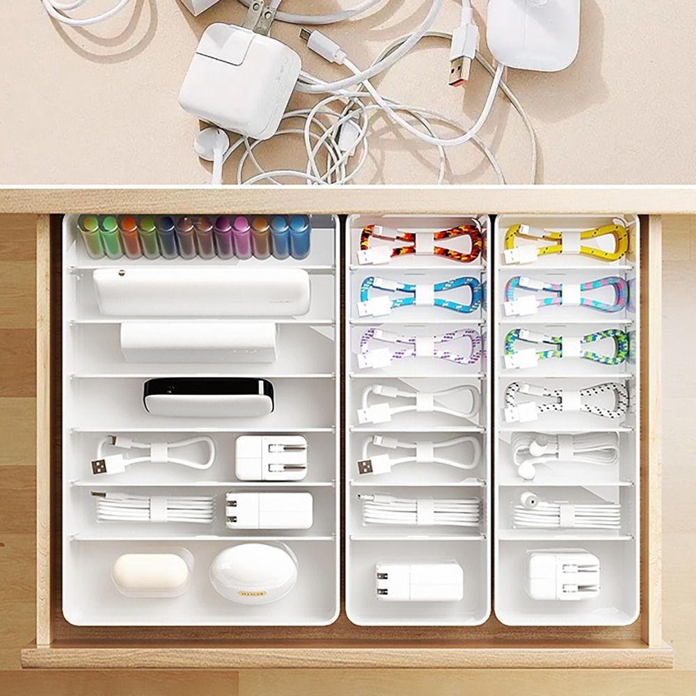 

Регулируемый органайзер для карточек S/L, ящик для сбора беспорядка, настольный органайзер для офиса и дома